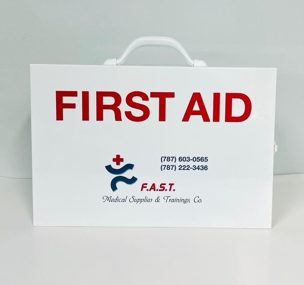 2 Shelf Metal First Aid Kit